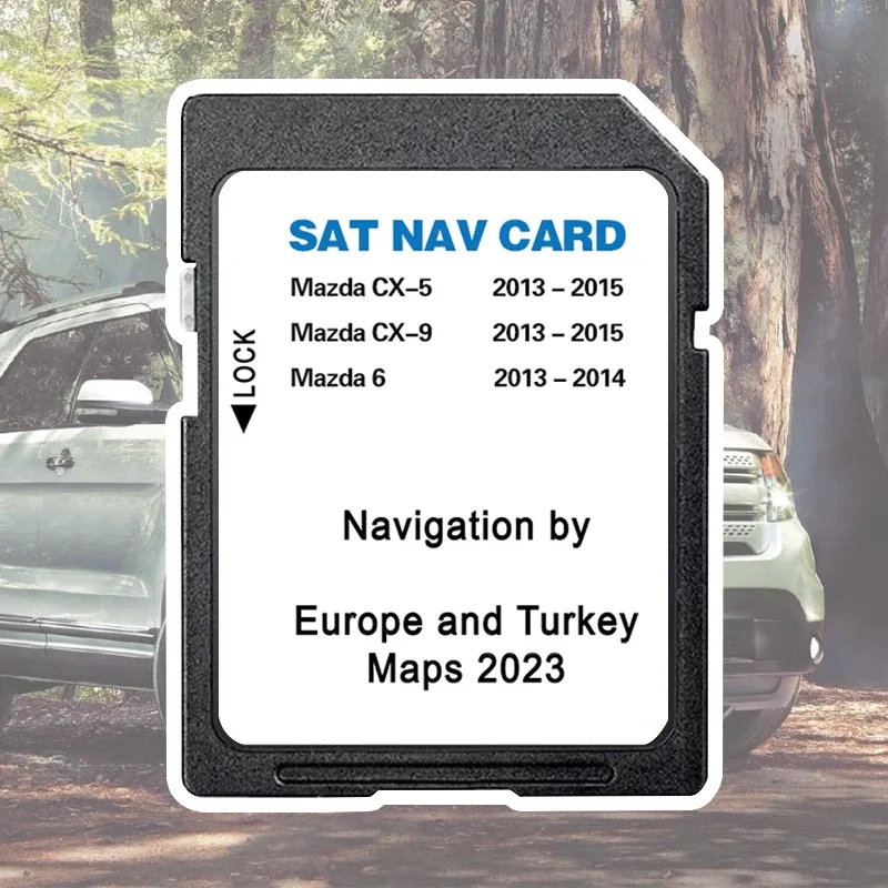 

NB1 Navigation SD Card 8GB Sat Nav for Mazda 6 CX5 CX9 2024 EU Turkey UK GPS Map Version Card Navi Software Update Memory card