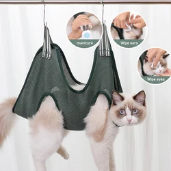 Cat Grooming nail cutting anti scratch bite fixed bag bath Trimming Restraint Bag Pet Beauty hammock hanging Pet Supplies