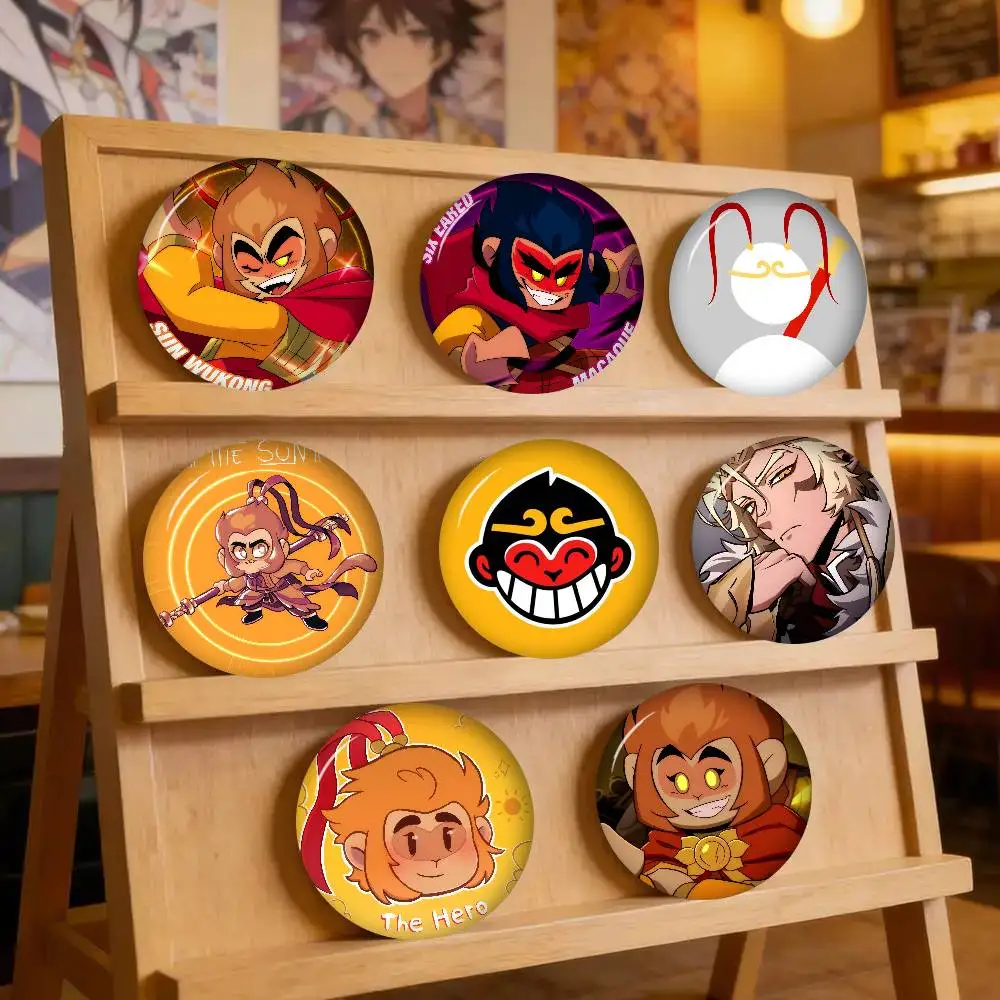 New Brooches Soft Button Pin Funny Silly Gnarpy On A Skateboard Meme Badge Gamer Collection Gifts Anime Sun logo Wukong Pin