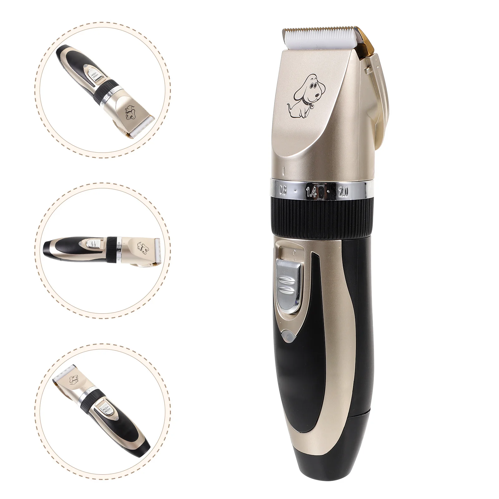 

Wireless Pet Clipper Professional Grooming Kit Rechargeable Dog Cat Hair Trimmer Luxury Gold Cordless Haircut Tools for Small