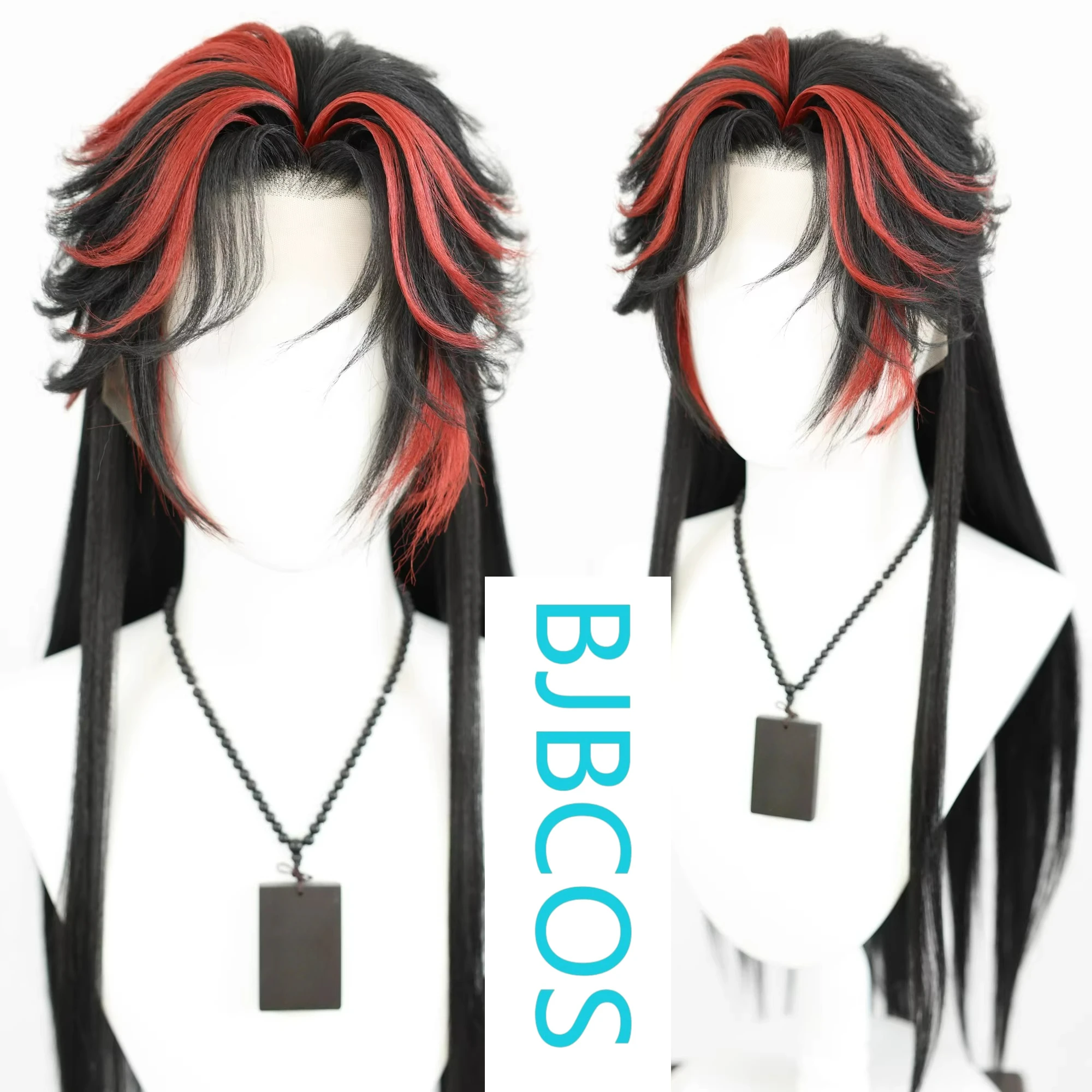 

[Styled Wig]Color Blocking Lace Front Wig WHERE WINDS MEET Three watch Tian ancient style costume versatile NPC Style Set