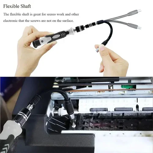 Imagen 2 del producto Juego de destornilladores magnéticos 115 en 1, brocas Torx Triwing, reparación de destornilladores de precisión para electrónica, Macbook, reloj, gafas Amagi