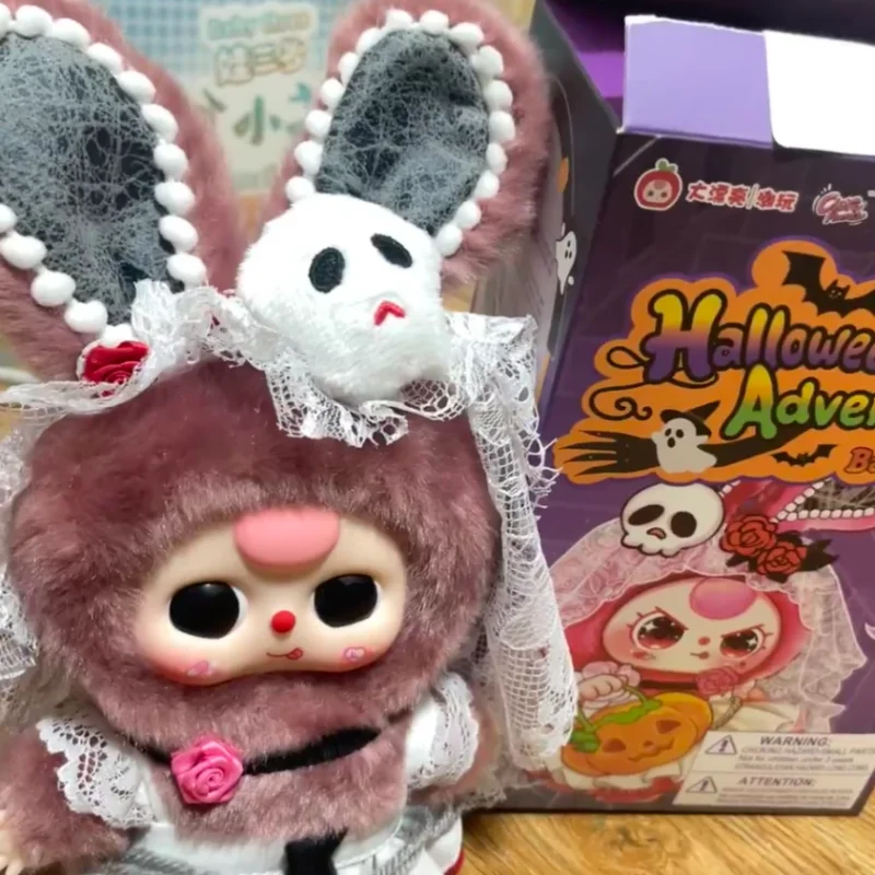 

Новый Spot Baby Three Halloween Limited Edition, плюшевая слепая коробка, модная игра, милая кавайная кукла, плюшевая кукла, подарок на день рождения для девочки