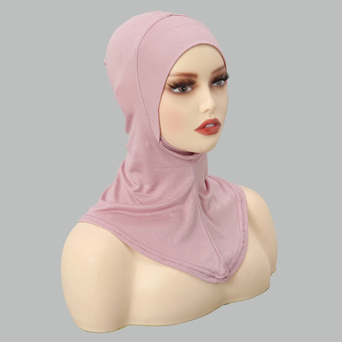 Hot Selling Muslim Full Coverage Undercap Women Cotton Stretchy Elastic Bonnet Plain Underscarf Fashion Inner Headband Turban