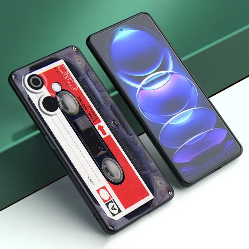 Classical Old Cassette Cartoon Cover Black Phone Case For OnePlus Nord CE3 Lite 3 12 11 2T N30 CE2 N300 N200 10 9RT ACE 2V Pro image 4