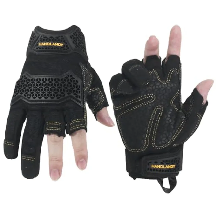 

HANDLANDY HLDD Fingerl Work Gloves, Utility Working Gloves for Men and Women