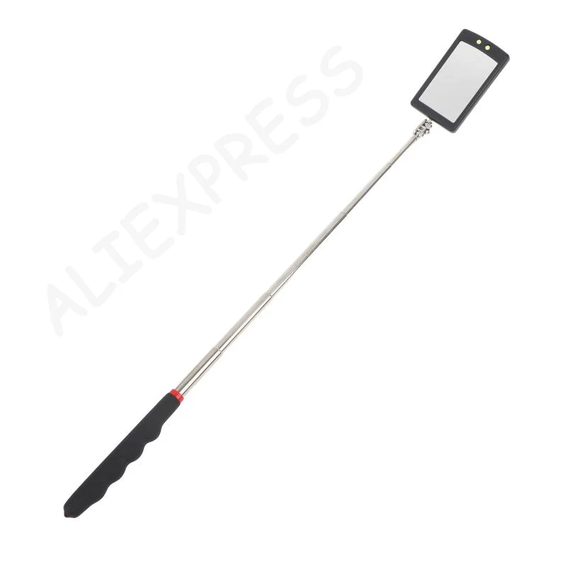 [G]Car 360 Degree Rotatable LED Inspection Mirror Telescopic Flexible Tool for Auto Repair Mechanic Workshop Daily Use