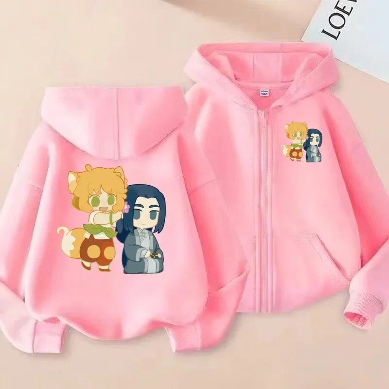 سويت شيرت بسحاب للأطفال، هوديي، نظارات شمسية عصرية رائعة، هوديي مطبوع عليه الرسوم المتحركة Q-Version، قميص الشارع العصري للأولاد والبنات #6