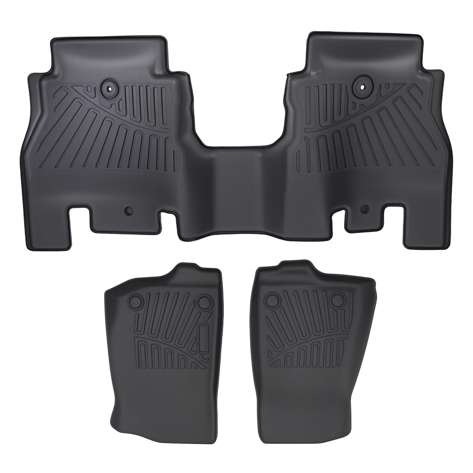 

Carpet Floor Mats for Jeep Wrangler JL 4-Door 2018-2024 TPE Black Floor Liners