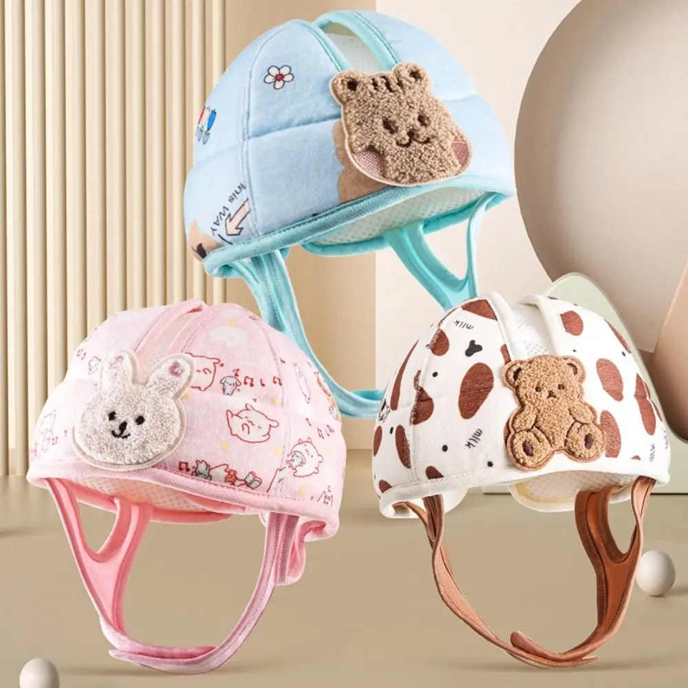 

Cartoon Baby Safety Helmet Adjustable Protective Infant Crash Cap Shock-absorbing Breathable Cushion Bumper Bonnet Learn To Walk