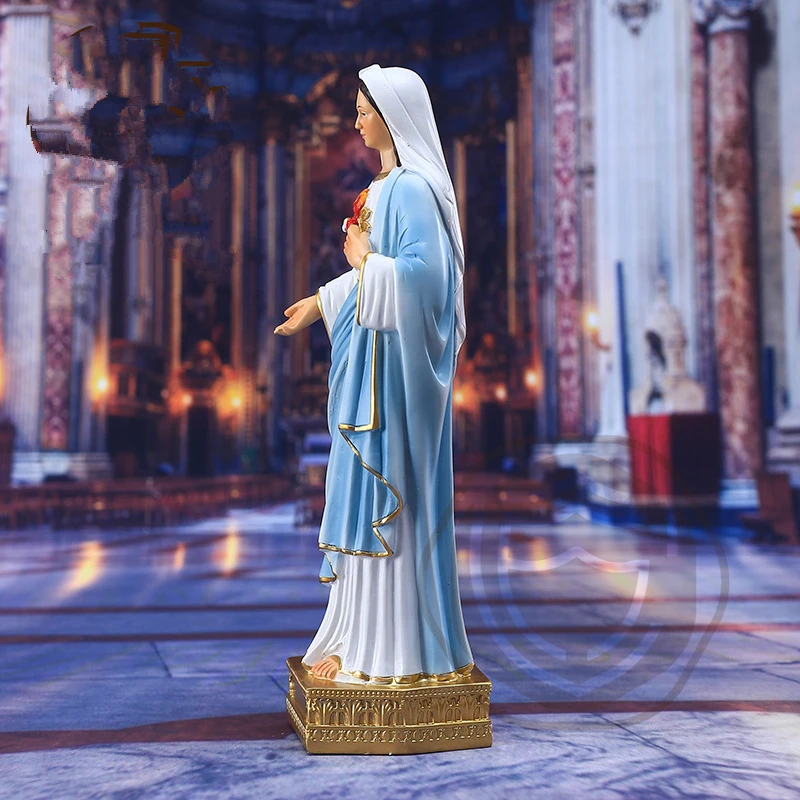 Immaculate Heart of Mary Blessed Virgin Mother Catholic Religious Gifts,Immaculate Heart of Mary Resin Statue