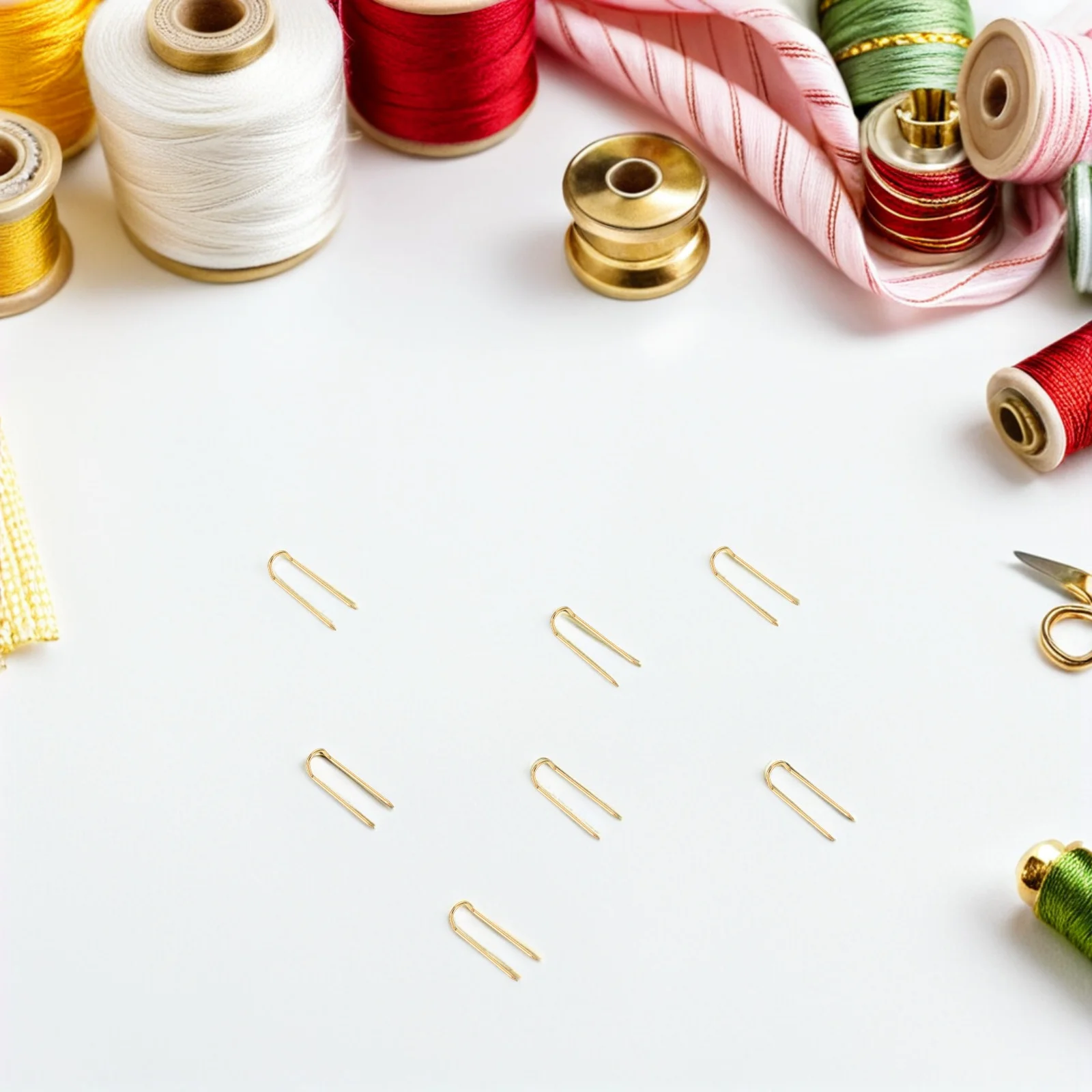 

100pcs U Shaped Fabric Pins Stainless Steel Quilting Positioning Fork Pins For Sewing Craft Diy Jewelry Display Blocking