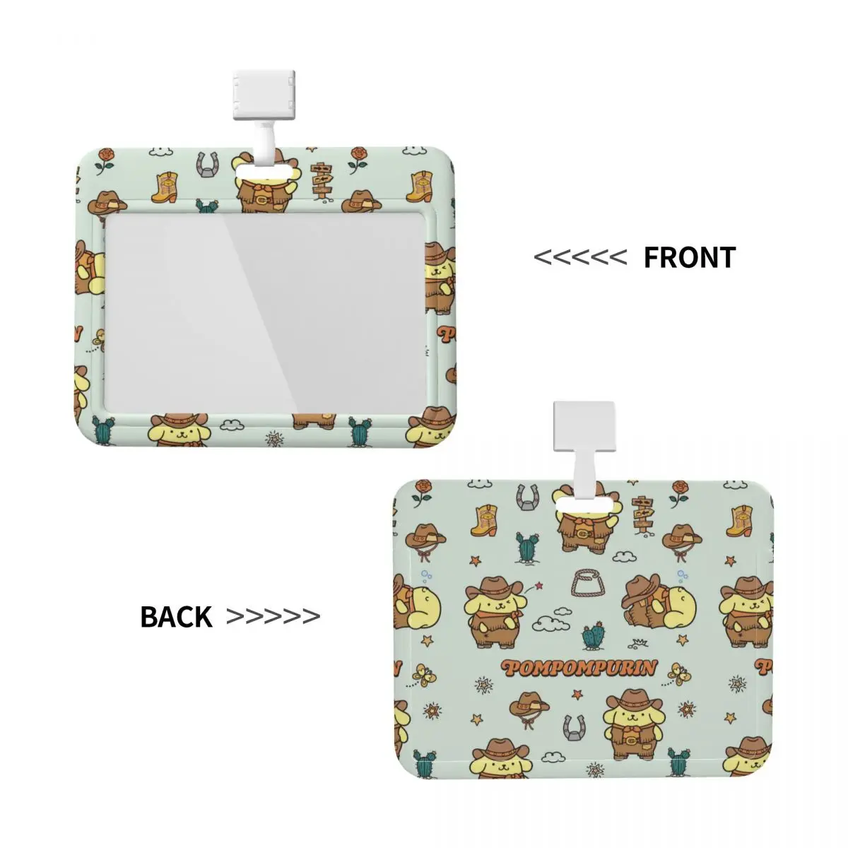 

Custom Cartoon Anime Pom Pom Purin Lanyard ID Protector Badge Card Unisex Student Campus Lanyard Cards Holder For Factories