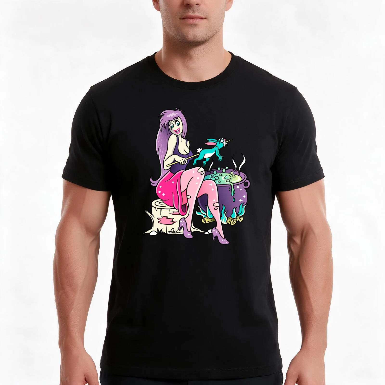 Madam Mim T-Shirt, Summer Casual Cotton Tee, Oversized Streetwear Tops, Vintage Graphic Print, Loose Fit Short Sleeve