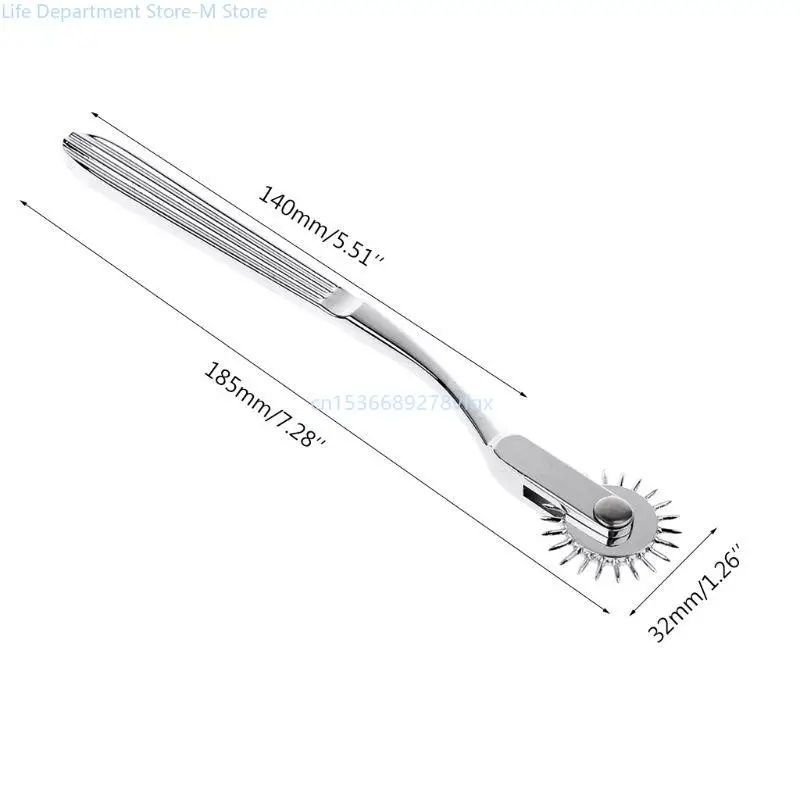 Stainless Steel Diagnostic Instrument Pin Wheel for Testing Nerve Sensitivity Conduct Neurophysical Examination