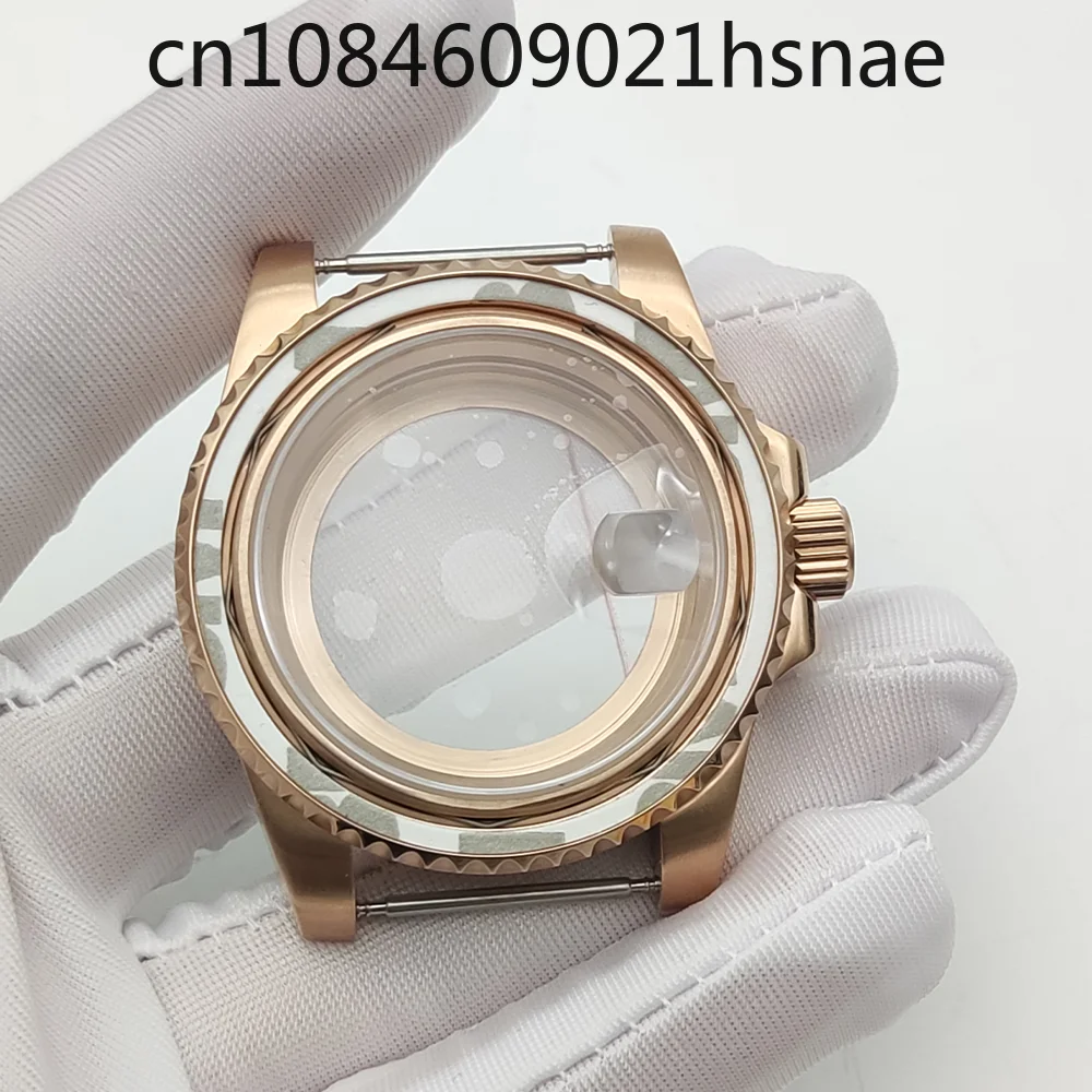 Stainless steel rose gold case, modified watch accessories, mechanical case NH35NH36 movement