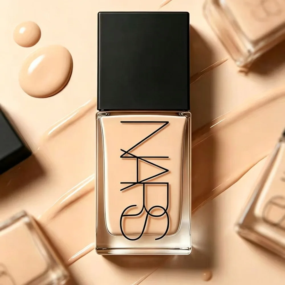 Image of NARS Square Bottle Foundation Make-up Glättende Ölkontrolle Lichtreflektierende Hautverbessernde Flüssig-Foundation mit Mittlerer Deckkraft