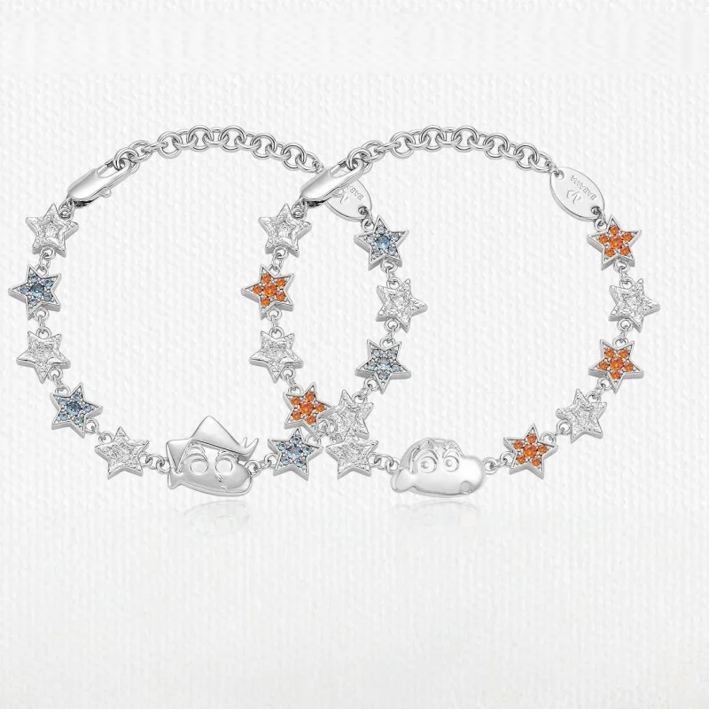 

In Stock Babama Crayon Shin-Chan Series Star-Shaped Bracelet Stacking Magpie Festival Send A Girlfriend Gift Ornament