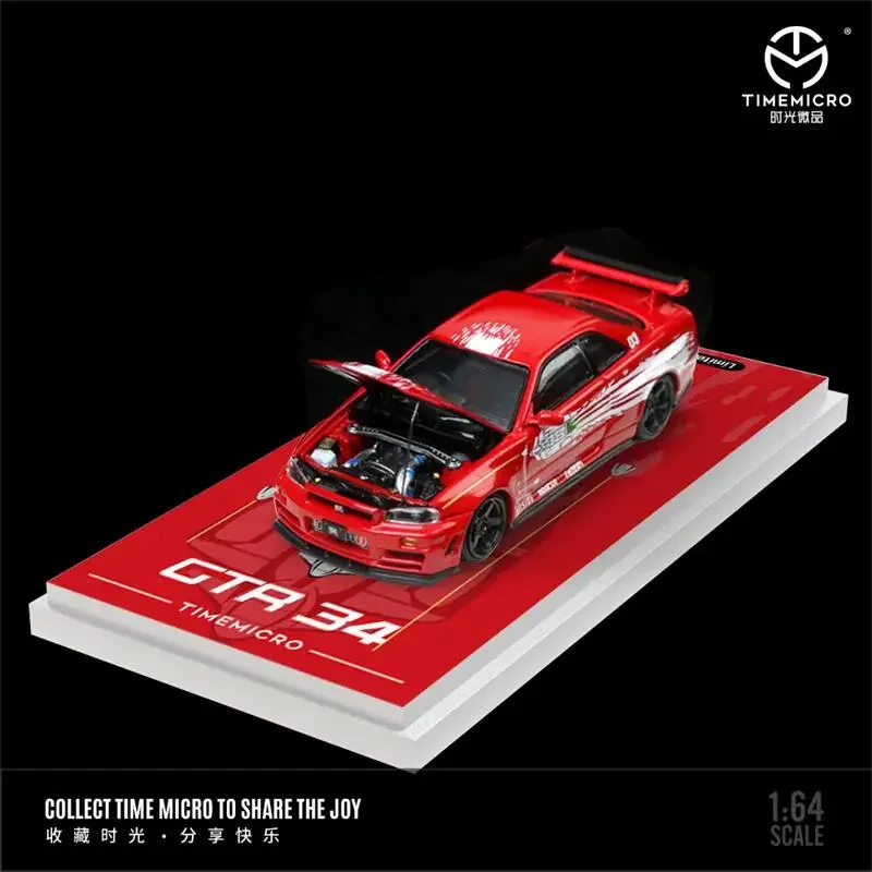 Time Micro 1:64 GTR R34 Fast & Furious limited2000 Diecast Model Car