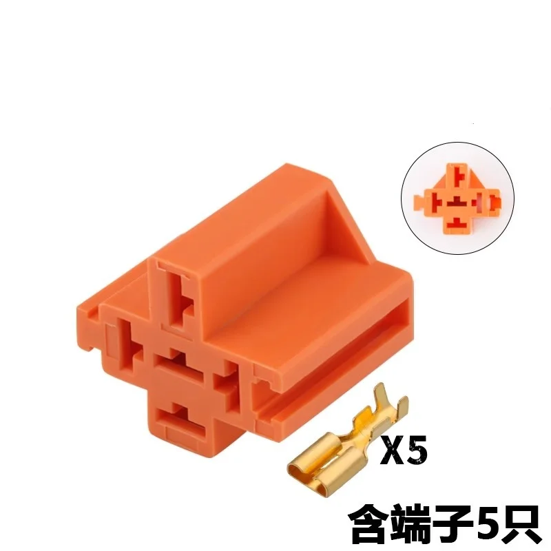 

10sets Vehicle connector Relay base 12V harness plug Instrument connector DJJ7051A-6.3-21