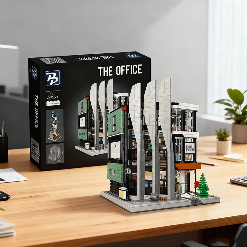 3828PCS Kinder Puzzle Bausteine Spielzeug Büro Gebäude MOC Modell Blöcke Kreative Street View Haus Montage Ziegel Spielzeug Geschenke