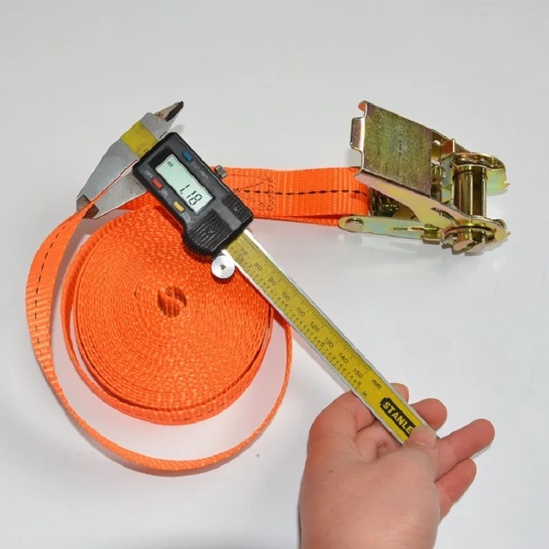 3m Cargo Strap Ratchet Tensioner Freight Car Fixed Tightener Tighten Rope For Luggage Goods Transportation Outdoor Camping image 6