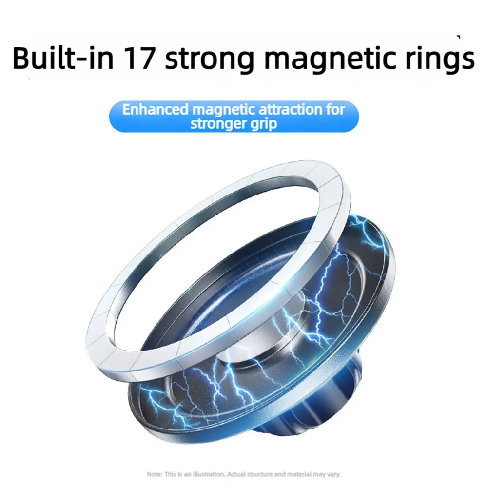 Für MagSafe Autohalterung Zubehör Universelle Magnetische Auto-Handyhalterung Teile Geeignet für 17mm Kugelkopf-Basis Magnethalterungen – Detail 2