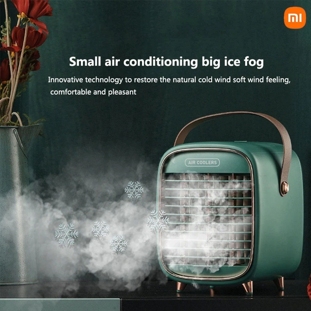 Xiaomi refrigerador de ar do carro ventilador de refrigeração de água condicionador de ar portátil móvel tipo-c carro elétrico ar condicionado para casa offi