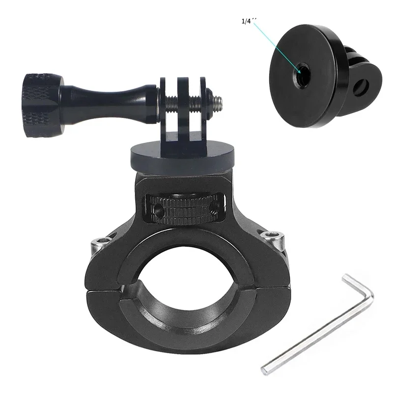 Aluminum Bike Handlebar Mount Bicycle Metal Base for Gopro Hero 13 12 11 10 9 8 Insta 360 X4 X3 DJI Osmo Action 2 3 4 5 Camera