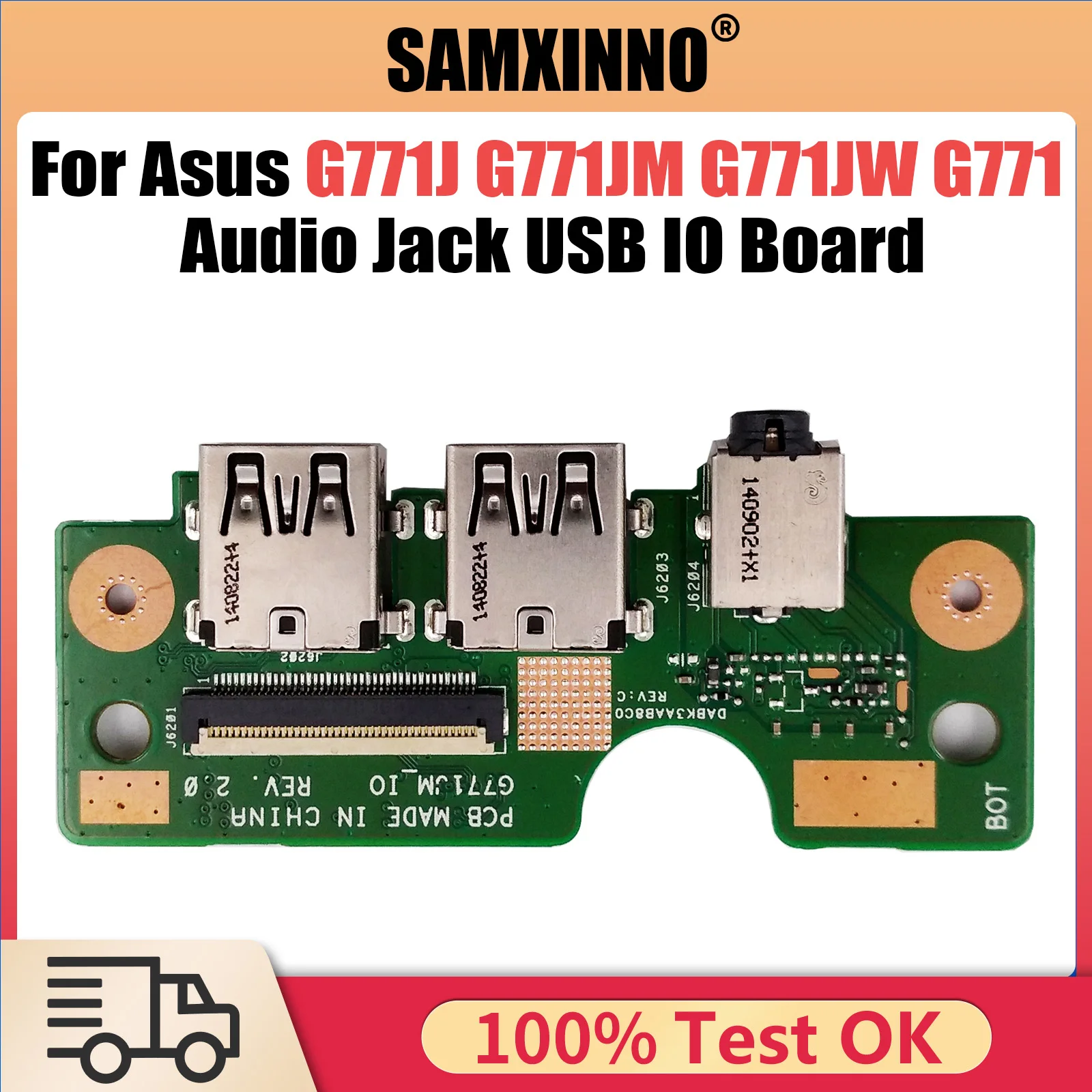 Original For ASUS G771J G771JM G771JW G771 Audio Jack USB IO Board G771JM_IO 100% Tested Fast Ship