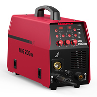 ARCCAPTAIN 6 in 1 Aluminum MIG Welding Machine 200A 220V Flux Core MIG Gas MIG Lift TIG Stick Spool Gun Spot Welder Synergy Tool