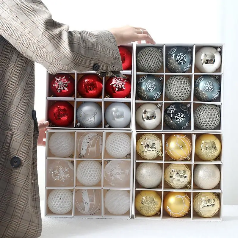 

Christmas Ball Set Gift Box Christmas Tree Decoration Ornaments Festive Supplies Christmas Decorations