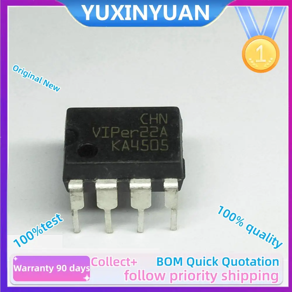 20PCS/LOT  VIPer22A  DIP8  VIPer22  DIP  new  and  original  IC in Stock 100%test