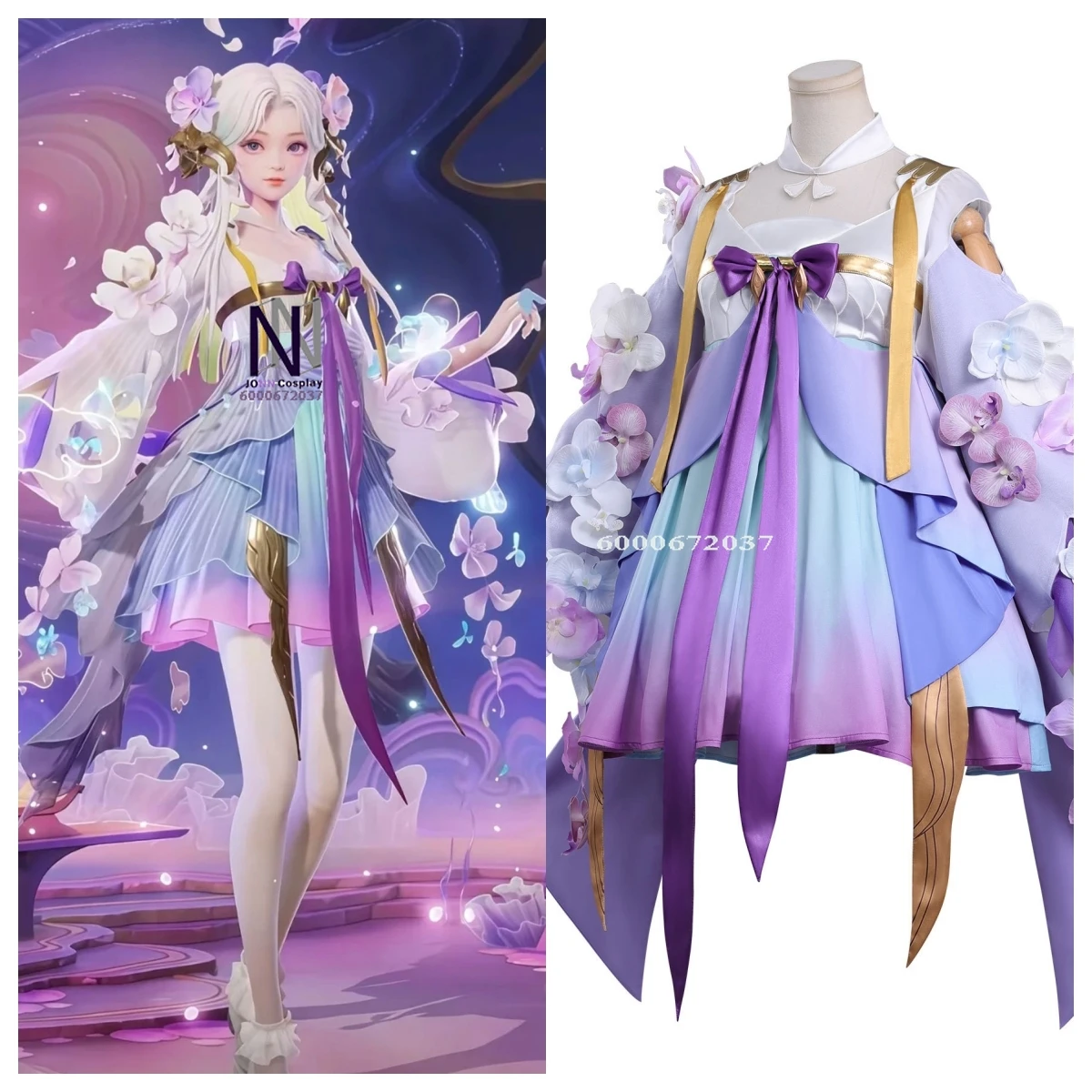 

Game Honor of Kings Cosplay Costume Anime Dolia Role Playing Clothes Newly Dress Outfit for Women Comic Con Halloween Party