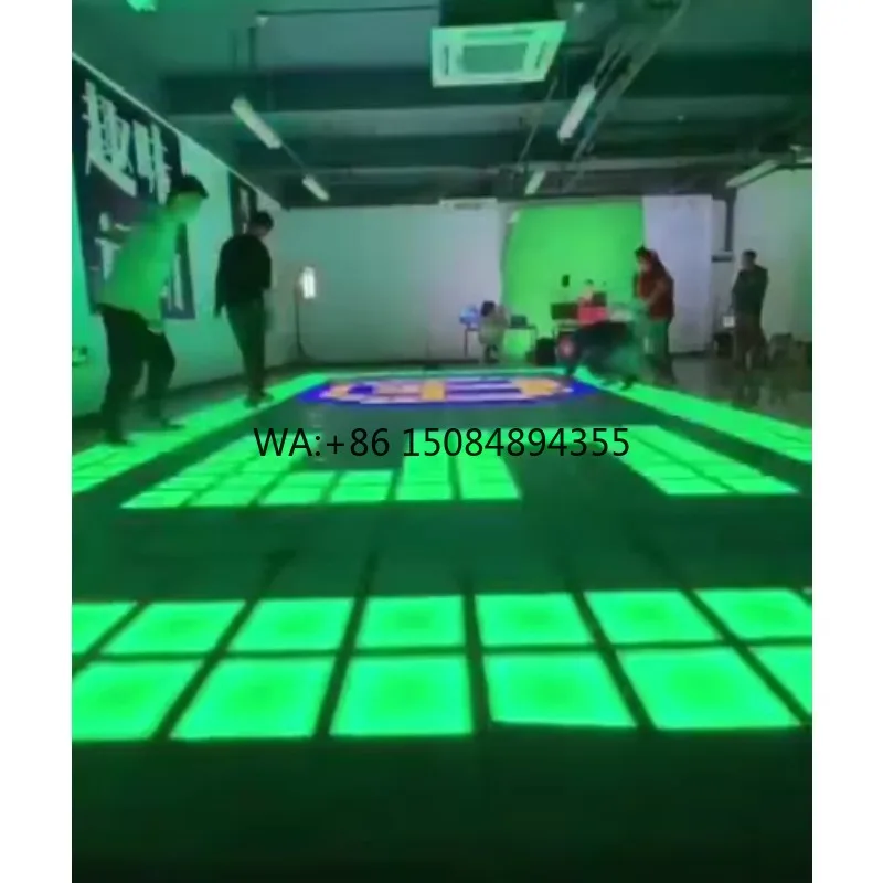 Portable Waterproof Indoor Activate Game Led Floor Interactive Led Panel Light Led Dance Floor