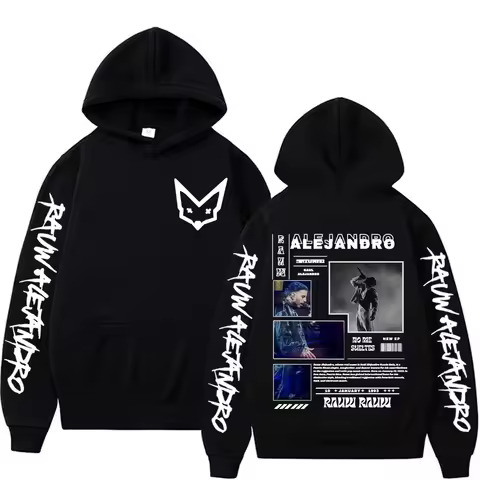 Singer Rauw Alejandro Tour Merch Hoodie Men's Clothing Hip Hop Fashion Harajuku Sweatshirt High Quality Casual Hooded Streetwear