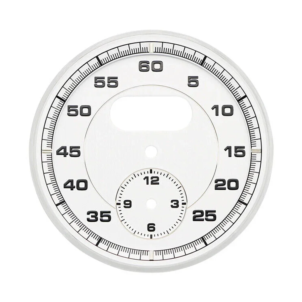 1Pcs White Car Dial Clock Decoration Dial Clock Gauge Chrono For 911 Carrera 991(2013-2019) For Porsche Automotive Accessories