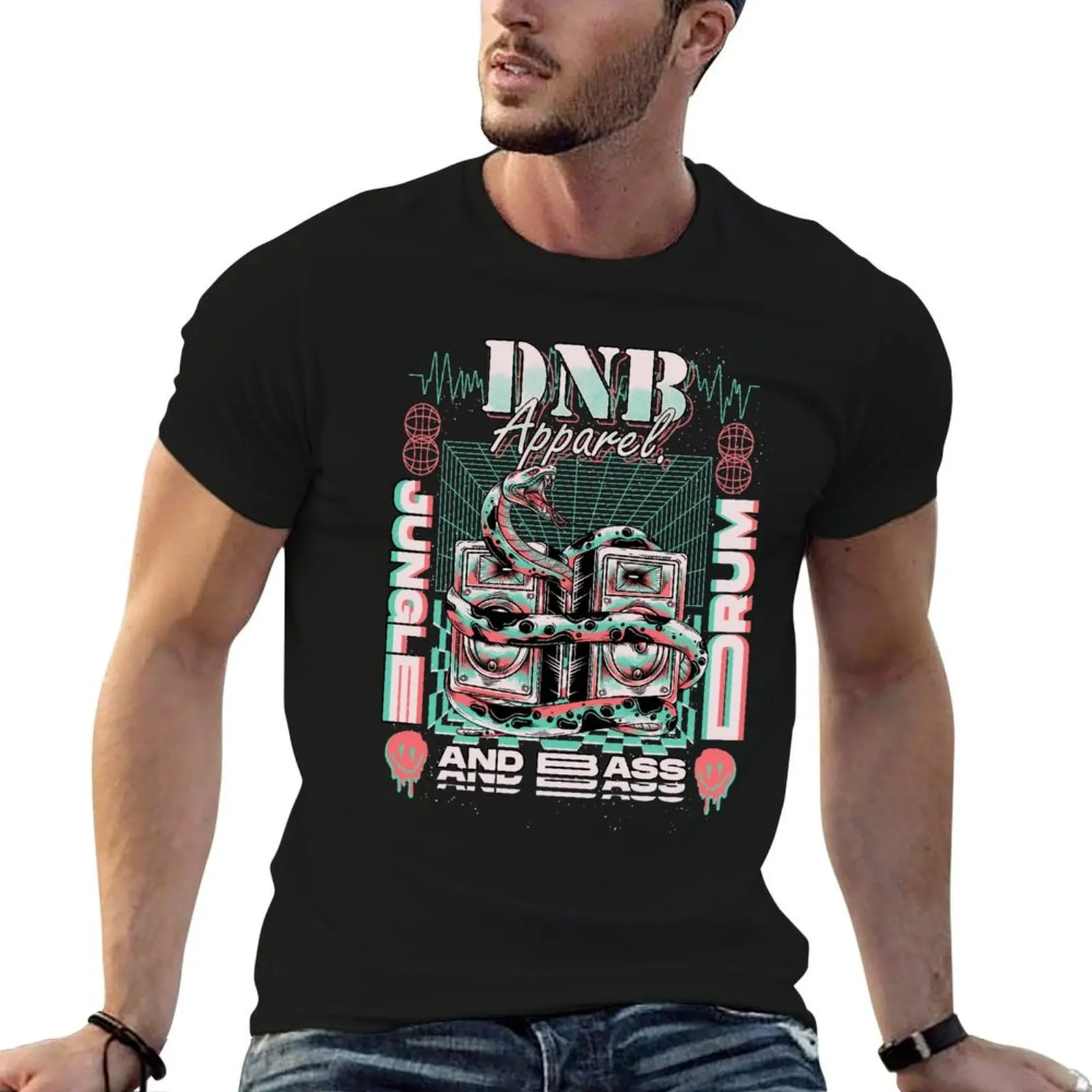 

Jungle Drum and Bass (Rave Culture) T-Shirt t shirts designer t shirt custom print T-Shirt