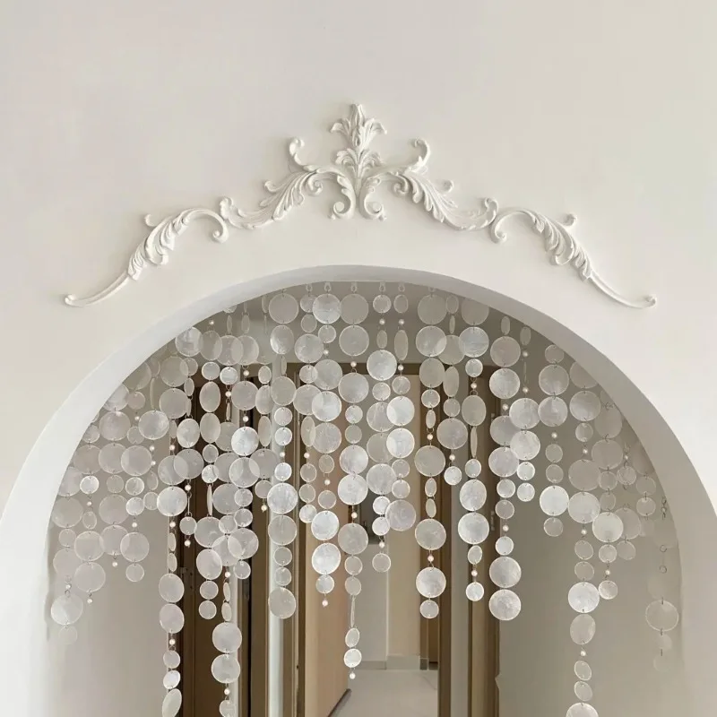 PVC pendant flower French engraved decorative corner flower non-gypsum flower arch head middle parquet soft line splicing