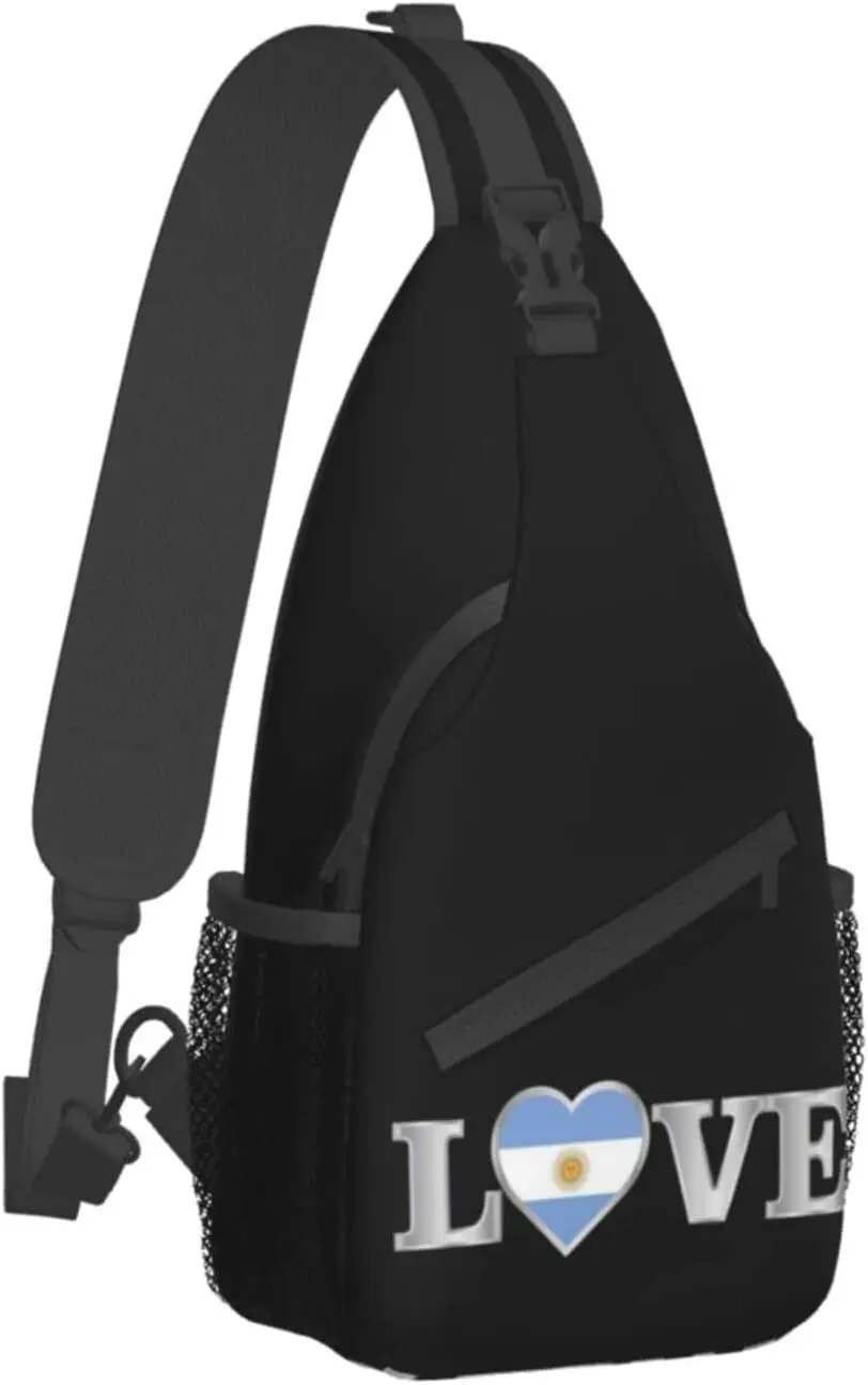 Argentinien Schulter tasche Argentinien Flagge Cross body Brust Daypack Casual Rucksack Argentinien Umhängetasche One Size Kawaii Rucksack