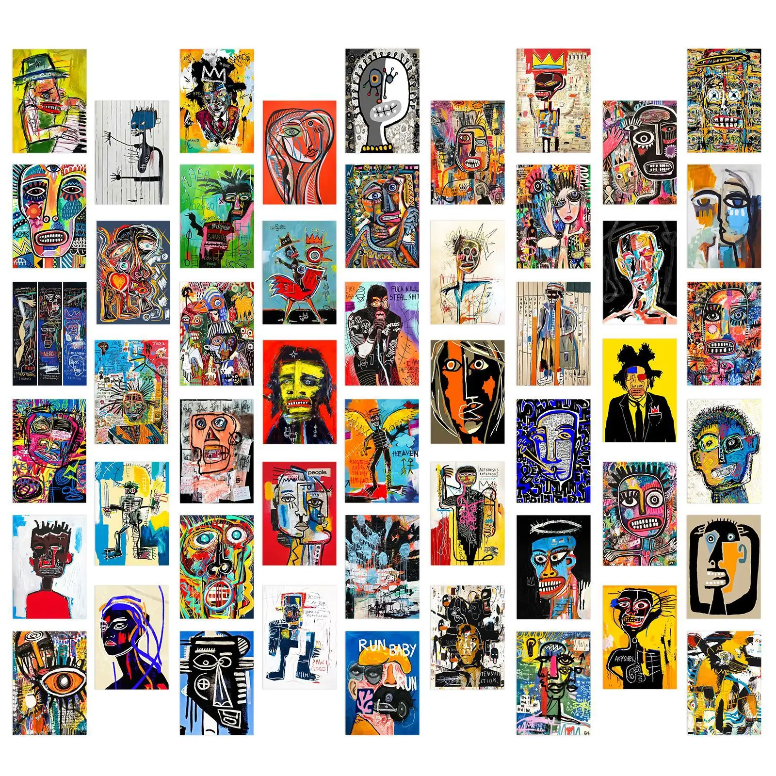 10/30/50PCS Abstract Personalized Poster Stickers Graffiti Painting for Water Cup Phone Computer Notebook Stationery Luggage