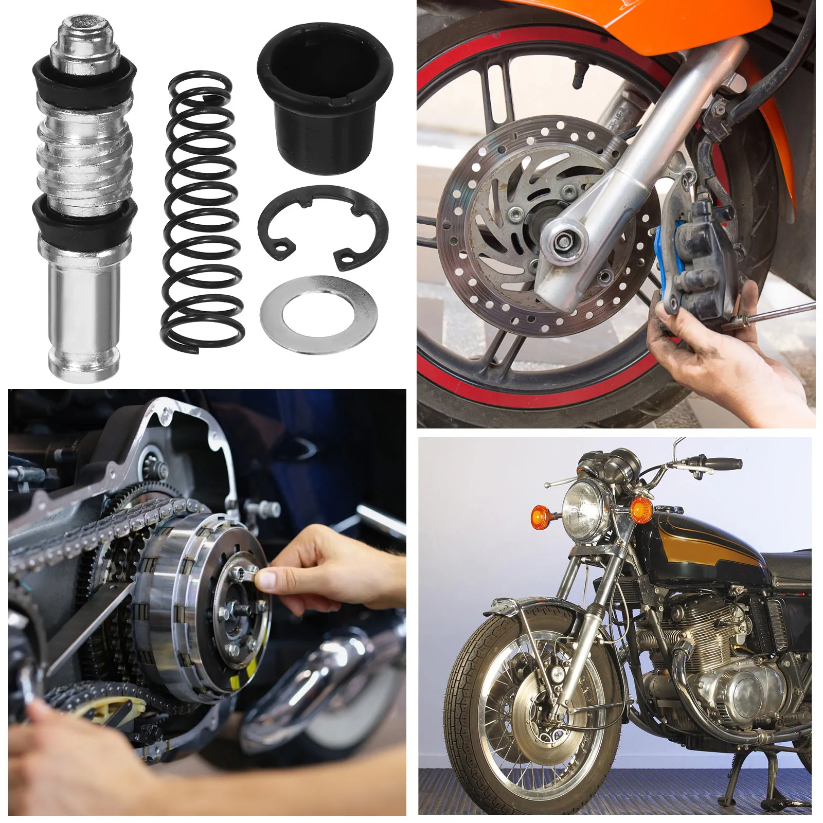 Upper Pump Repair Kit Clutch Brake Spring Aluminum Alloy Piston Motorcycle Parts Disc Brake Repair Suitable Various Models view 3