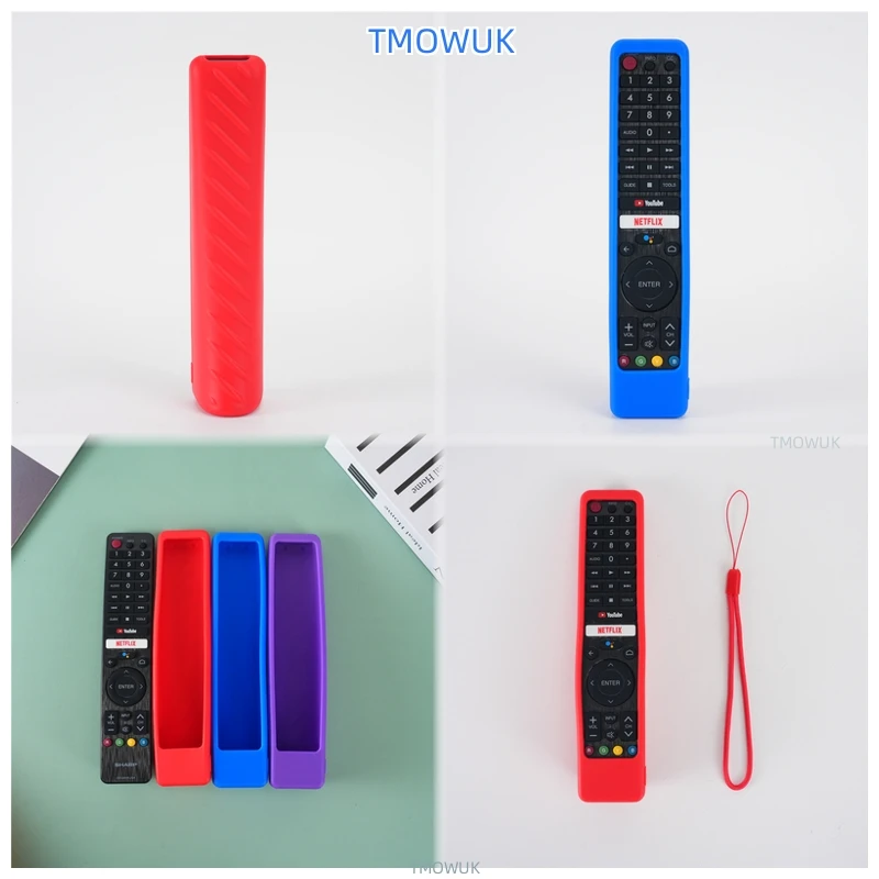 

For SHARP GB WJSA Protective Silicone Cover For TV Remote - Shockproof, Anti-drop, Anti-scratch, Skin-friendly, Glow In The Dark