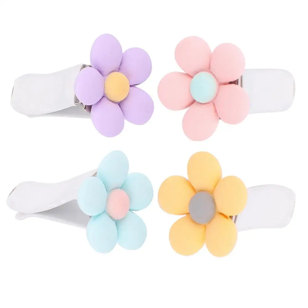 

4 Pcs Vent Clips ABS Material Car Decor Flower Clip For Car Easy Use Non Fading Unique Design Natural Fresh Flower Style