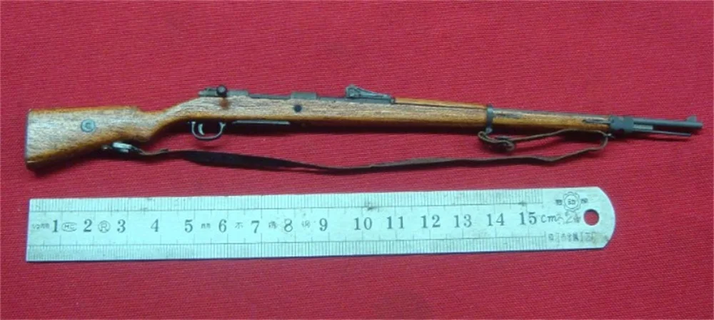 

1/6th WWI Army Froce German Metal 1898 Long Rifle Can't Be Fired Model For Fans DIY Collectable