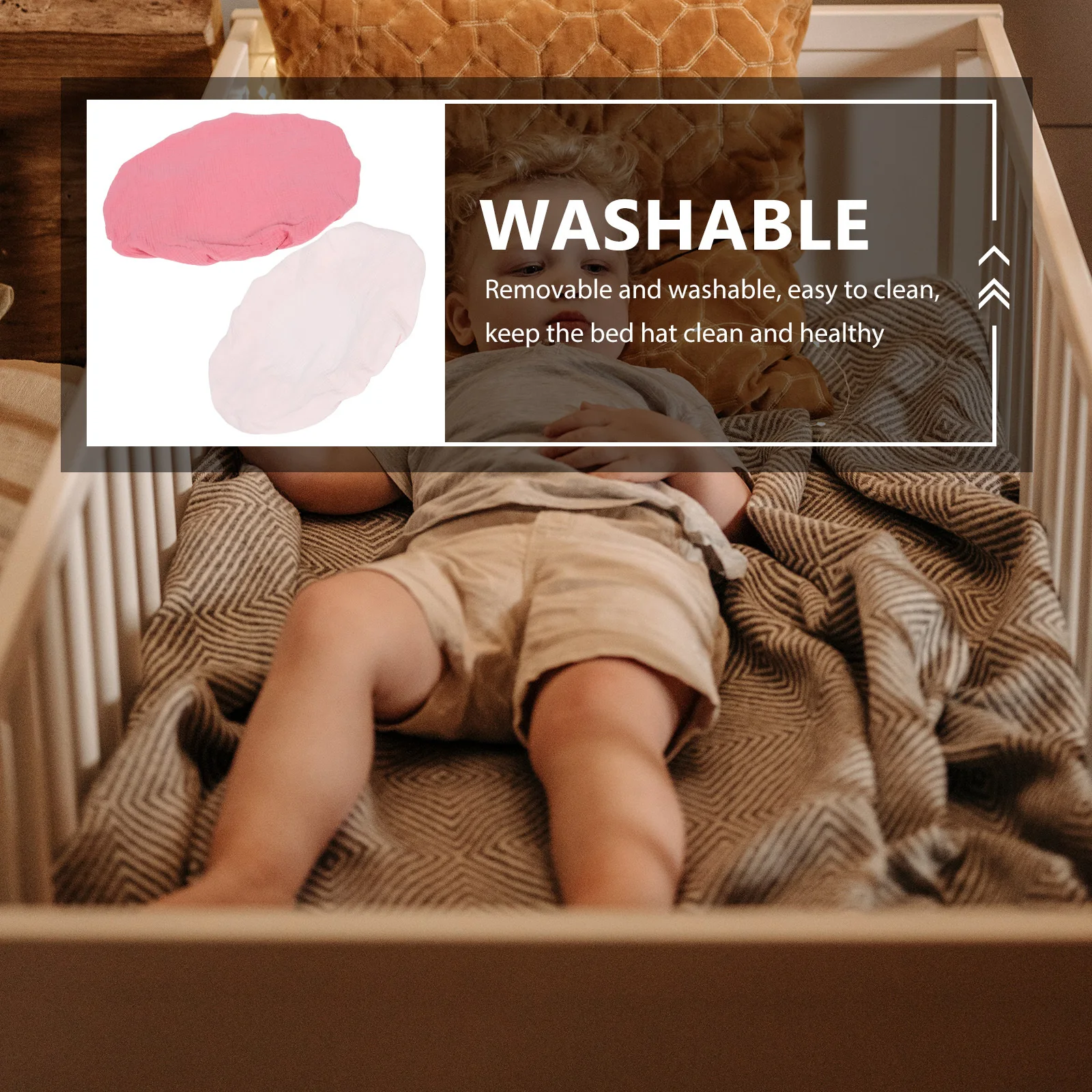 2 قطعة غطاء وسادة تغيير الحفاضات القطنية ورقة سرير الطفل انفصال قابل للغسل لينة تنفس تغيير غطاء الطاولة بنين بنات