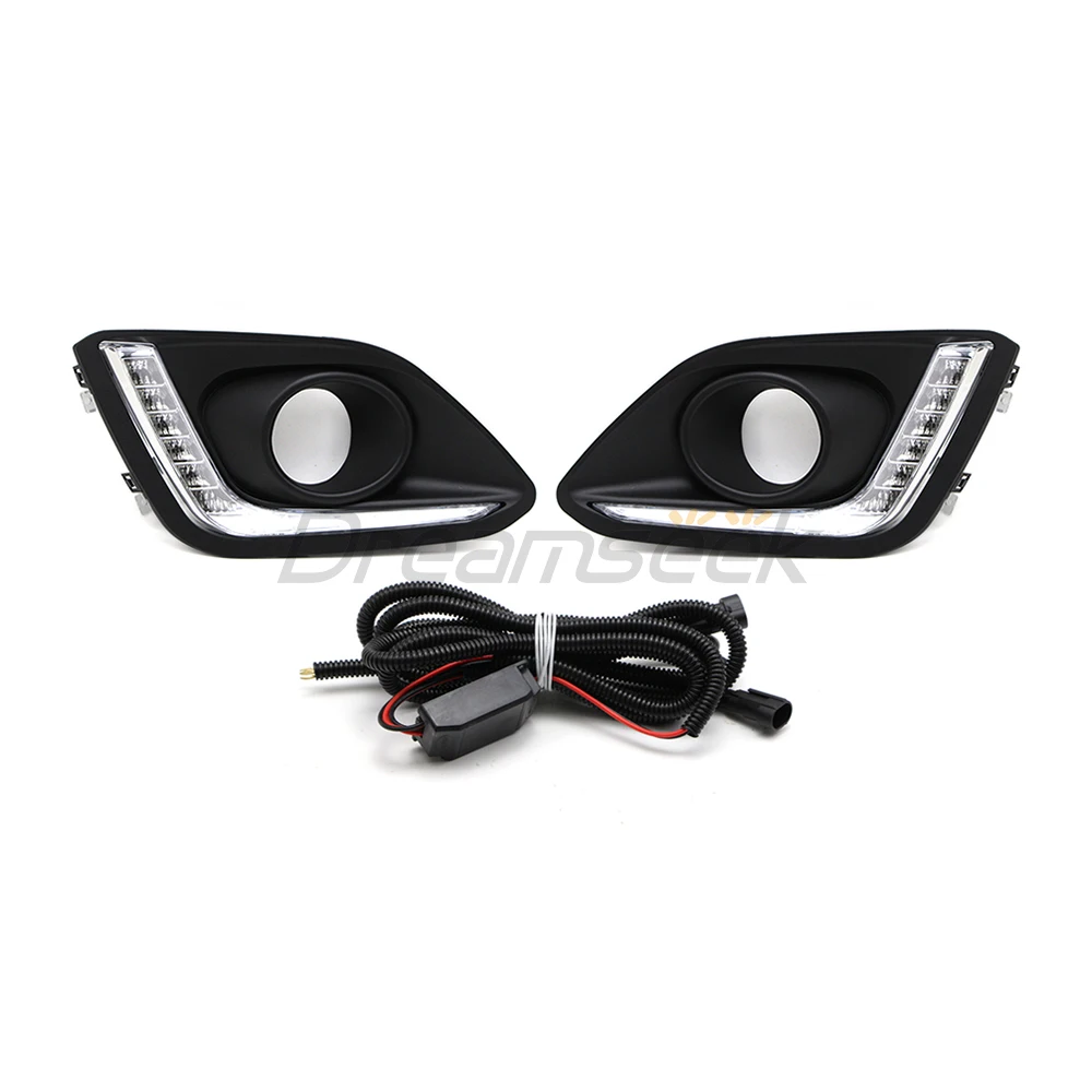 DRL For Suzuki Swift Dzire 2014 2015 2016 LED Car Daytime Running Light Relay Waterproof Driving Fog Day Lamp Daylight