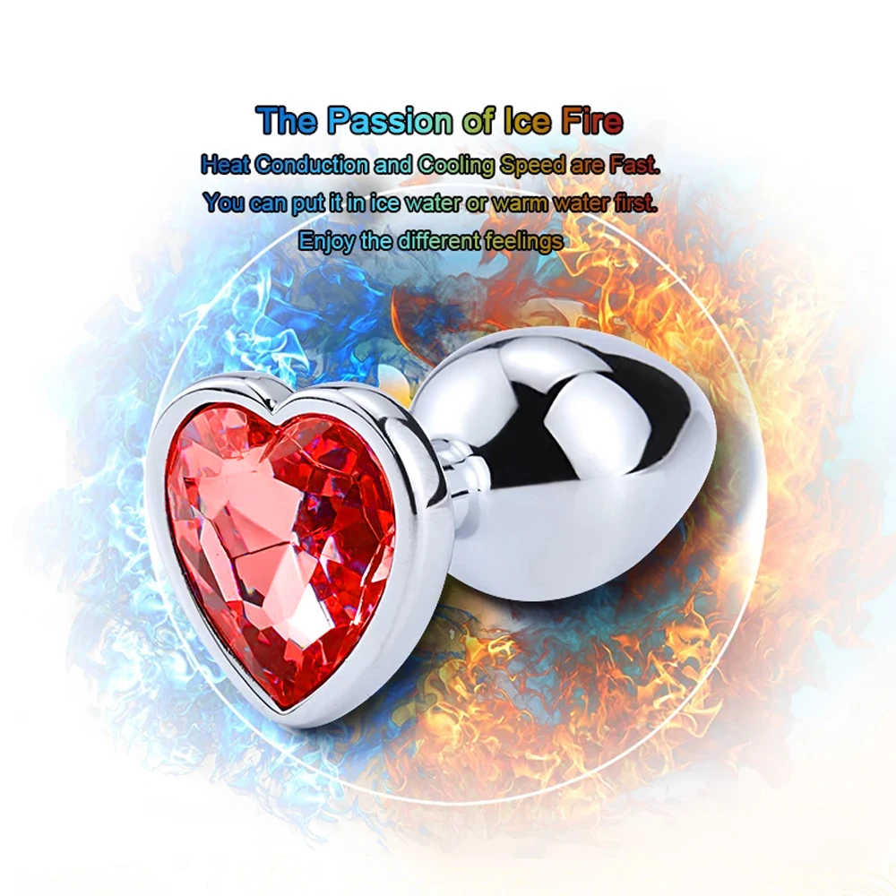 Metal Anal Plug for Women Men Couples Butt Plug Butt Toy Adult Game Masturbator Anal S/M/L Diamond Sex Toy for Adult Products - Image 3