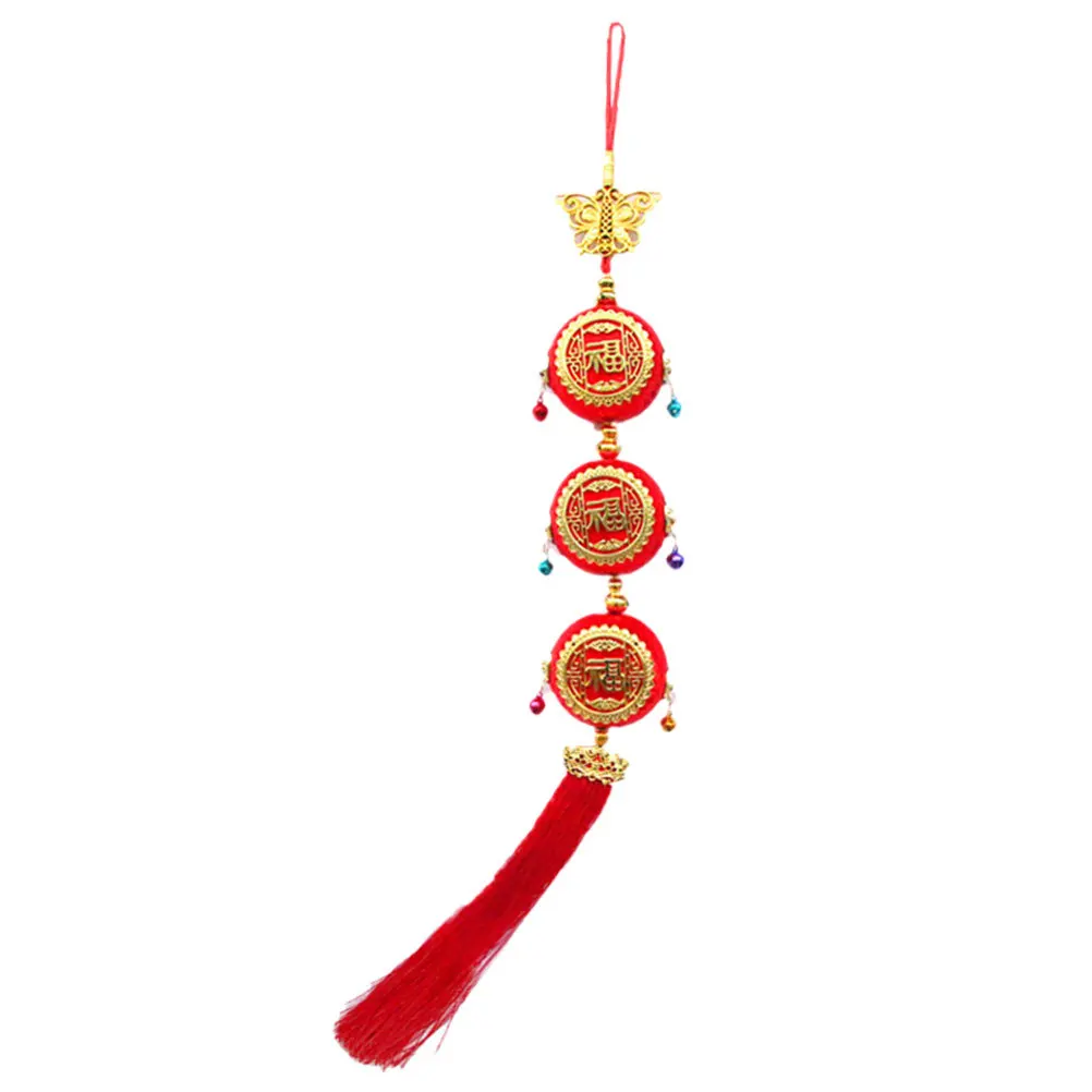 

3pcs Colorful Drum Lucky Pouch Lanterns Hanging Decor For Spring Festival Chinese New Year Party Indoor Outdoor