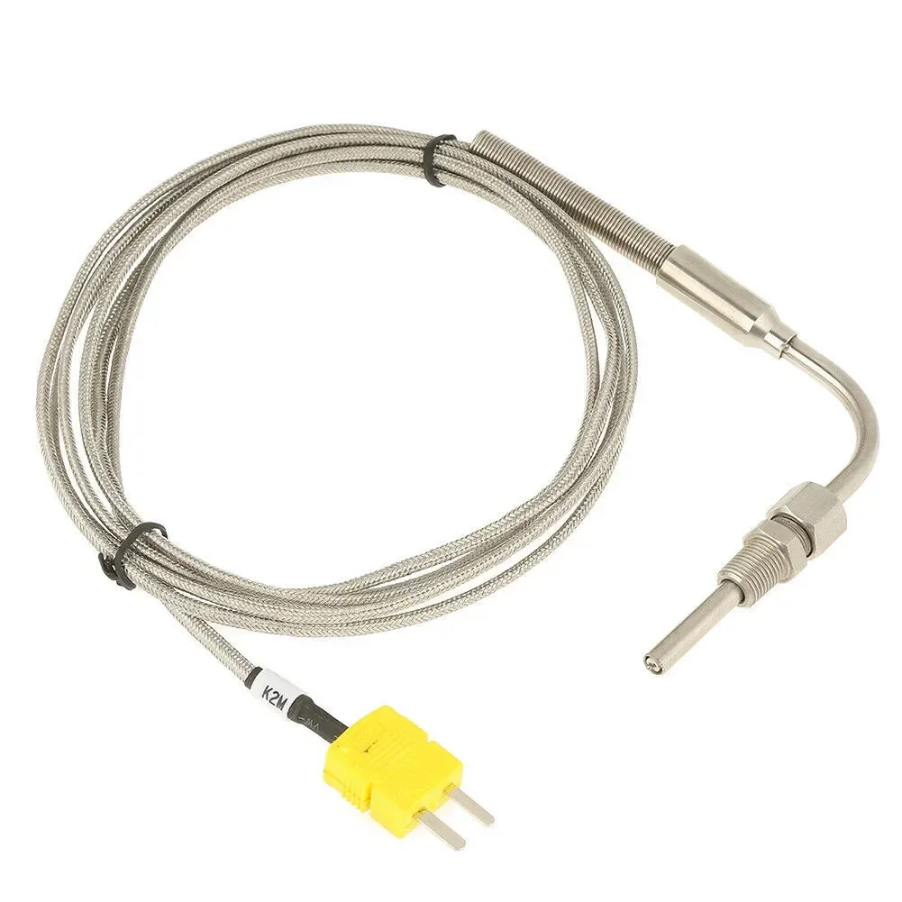 EGT K Type Thermocouple Exhaust Probe High Temperature Controllers Sensors 1/8inch NPT Threads Mini K Type Connector 2m Cable